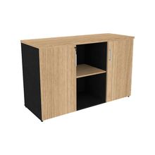 armario-baixo-para-escritorio-em-mdp-2-portas-preto-e-bege-claro-corp-130-a-EC000019493